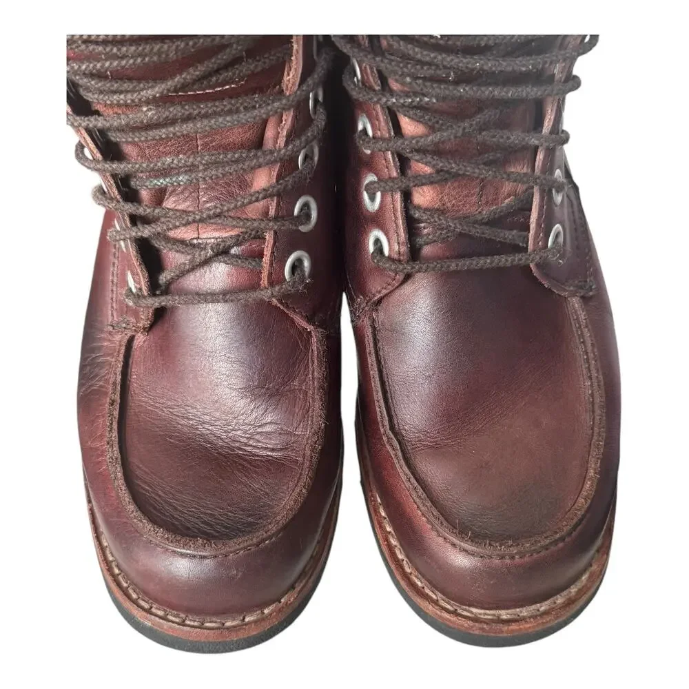 Timberland - Earthkeepers Moc toe Leather Brown Plum Boots size 8